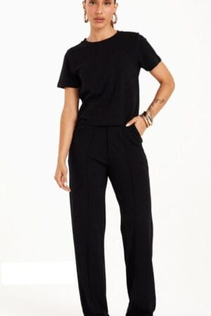 Calça Conversão Com Frisos