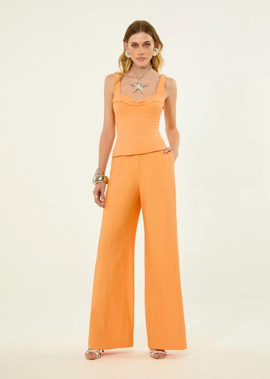 Conjunto Blusa Wide Leg Visco Sunset - Imagem 3