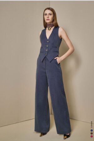 Conjunto Colete Calça Wide Double Risk