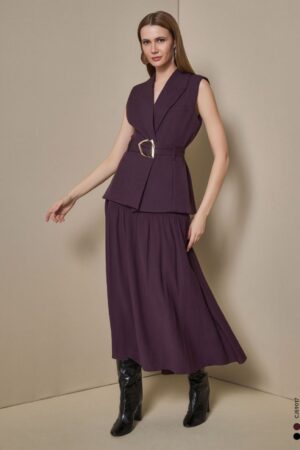 Conjunto Colete Saia Alfaiataria Dual