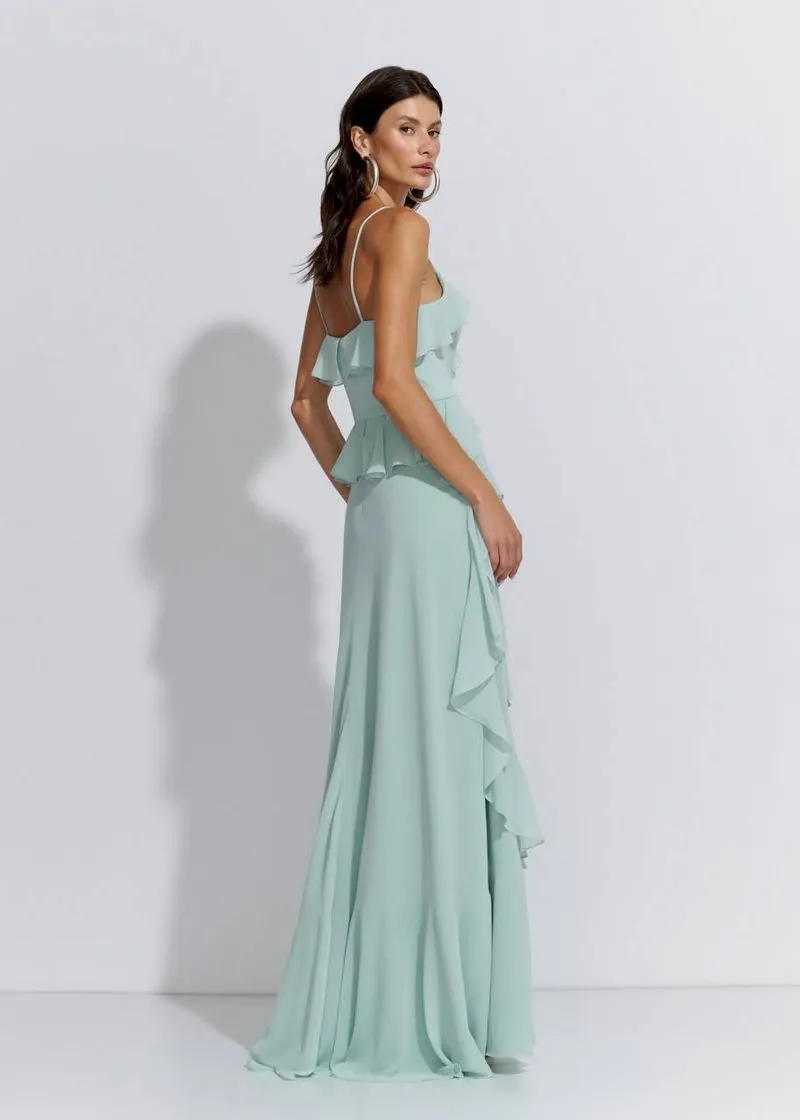 Vestido Longo Babados Air Silk - Imagem 3