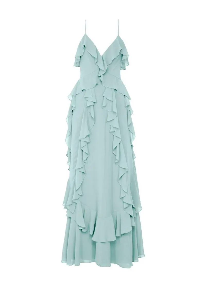 Vestido Longo Babados Air Silk - Imagem 4