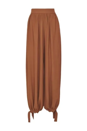 Calça Aladim Fluida Com Amarração Lateral