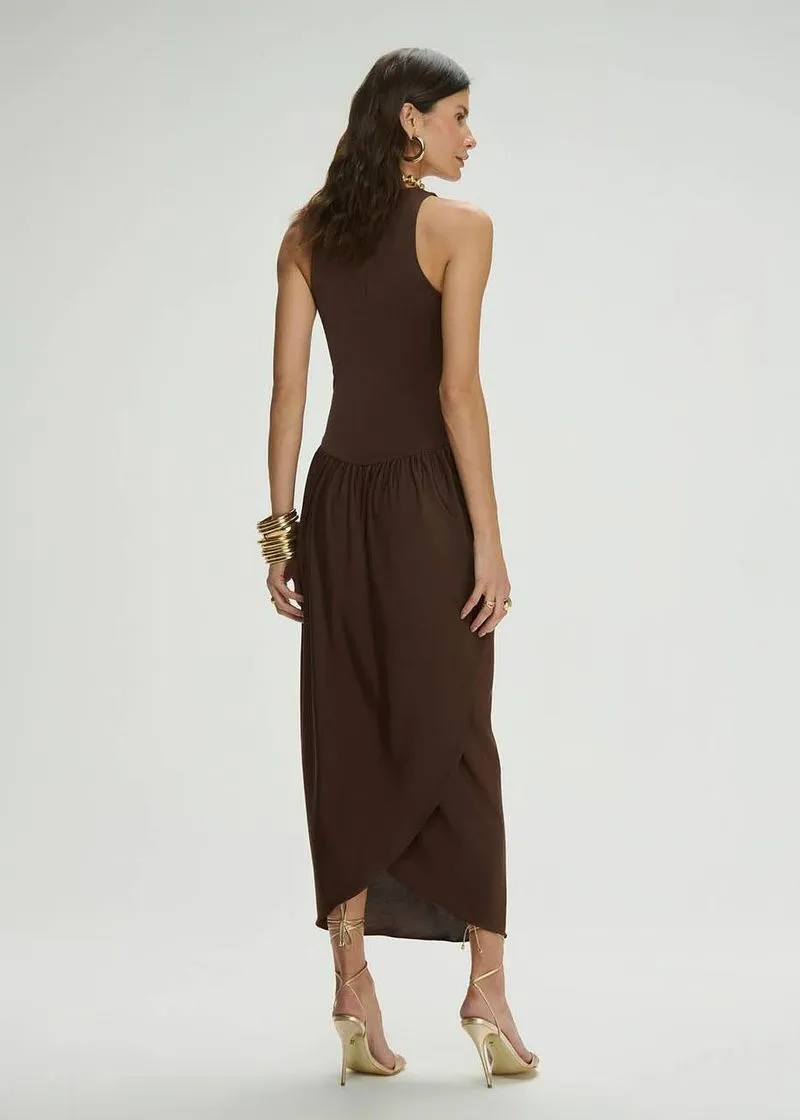 Vestido Maxi Midi Franzido Ballon - Imagem 3