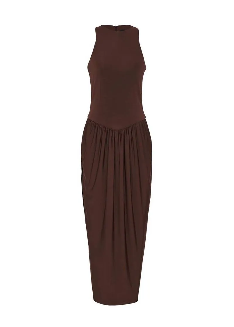 Vestido Maxi Midi Franzido Ballon - Imagem 4